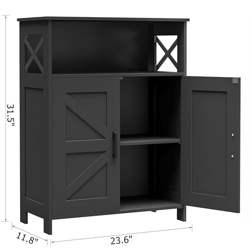 Homhedy Farmhouse Bathroom Storage Cabinet view 3