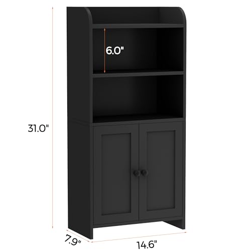 Homhedy Small Bathroom Storage Cabinet view 2