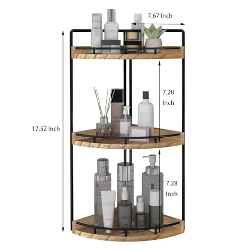 Dorhors 3-Tier Corner Bathroom Organizer view 3