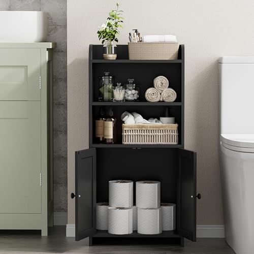 Homhedy Small Bathroom Storage Cabinet view 3
