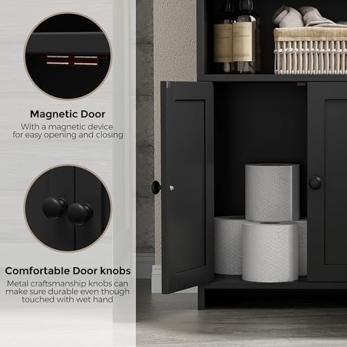 Homhedy Small Bathroom Storage Cabinet view 5