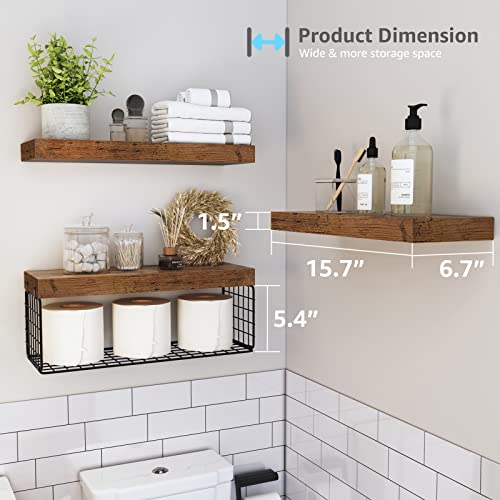 QEEIG Bathroom Shelves Over Toilet view 3