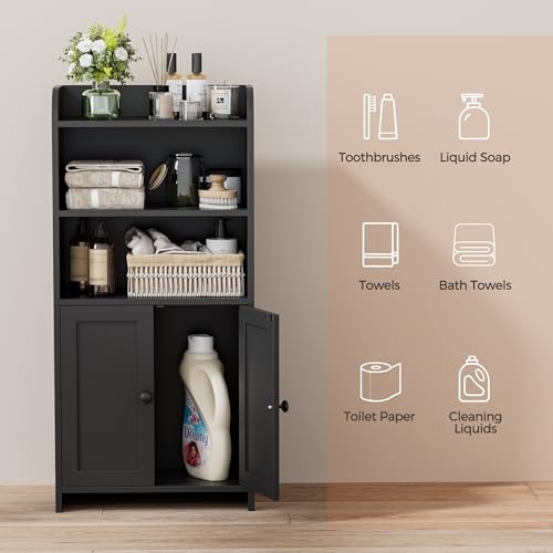 Homhedy Small Bathroom Storage Cabinet view 4