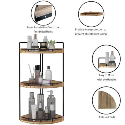 Dorhors 3-Tier Corner Bathroom Organizer view 4