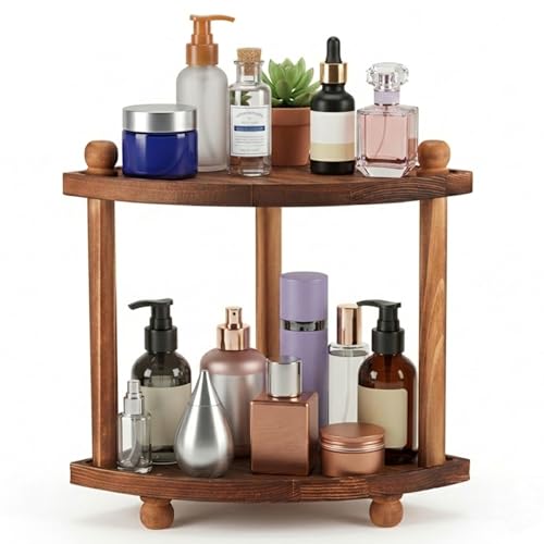 Corner Bathroom Counter Organizer 2-Tier