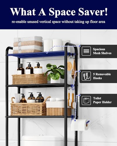 Kitsure Over Toilet Storage Rack view 4