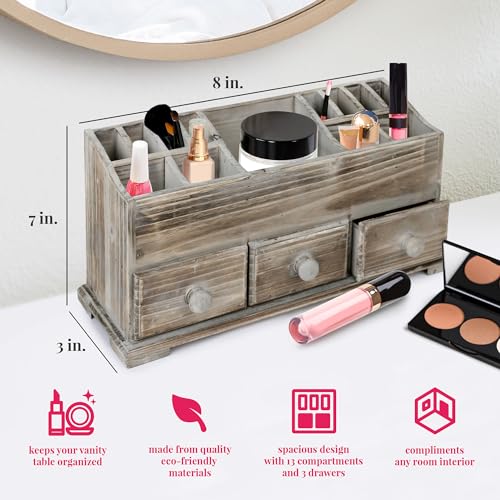 Besti Rustic Vanity Organizer for view 2