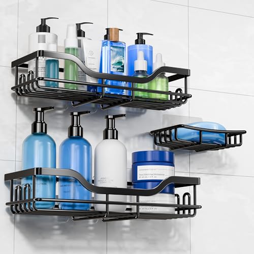 OMAIRA 3-Pack Shower Caddy with