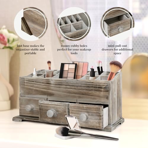 Besti Rustic Vanity Organizer for view 3