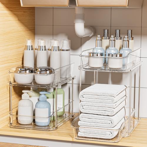 Delamu 2 Sets 2-Tier Clear