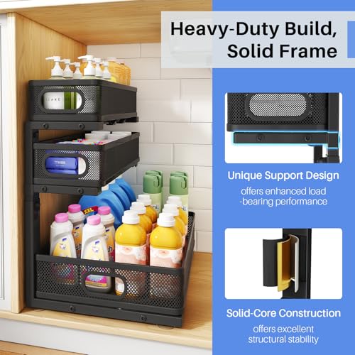 Under Sink Organizer 2-Pack 3-Tier view 5