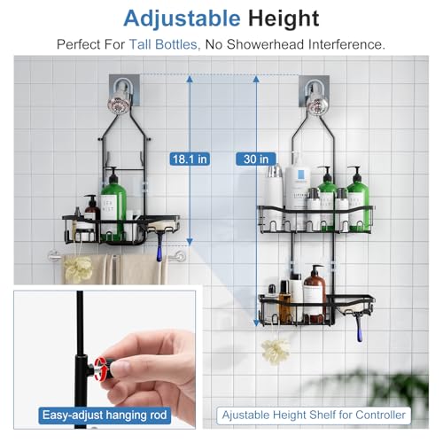 Joqixon Upgraded Extended Length Shower view 2