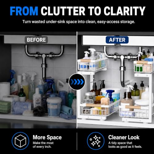 GeeBom Under Sink Organizer Pull view 3