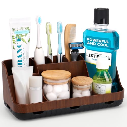 GFWARE Wood Toothbrush Holders for