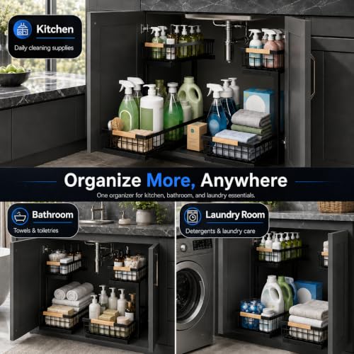 GeeBom Under Sink Organizer Pull view 4