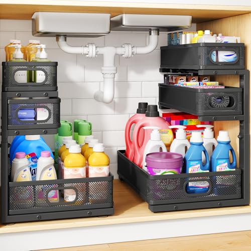 Under Sink Organizer 2-Pack 3-Tier