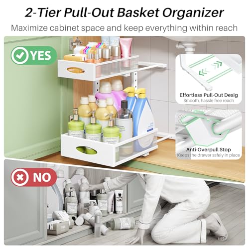 Under Sink Organizer 2-Pack Pull view 4