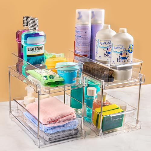 4Pack 2-Tier Bathroom Storage Organizer view 5
